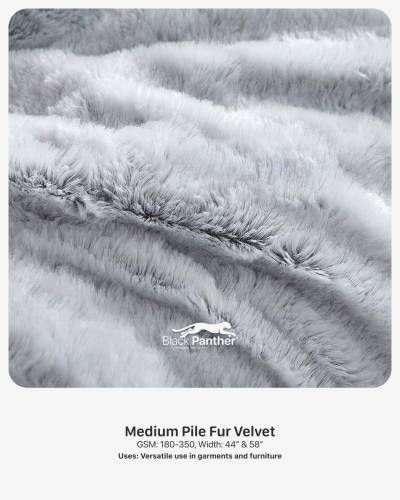 Medium Pile Fur Velvet Fabric 44” & 58” | 180-350 GSM | Garments & Furniture Upholstery in Surat
